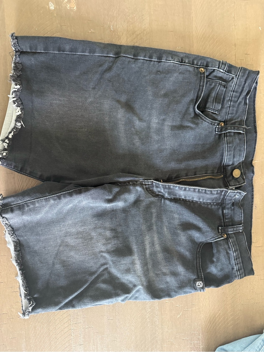 Born Primitive Men's Dark Gray Frayed Hem Athletic Shorts